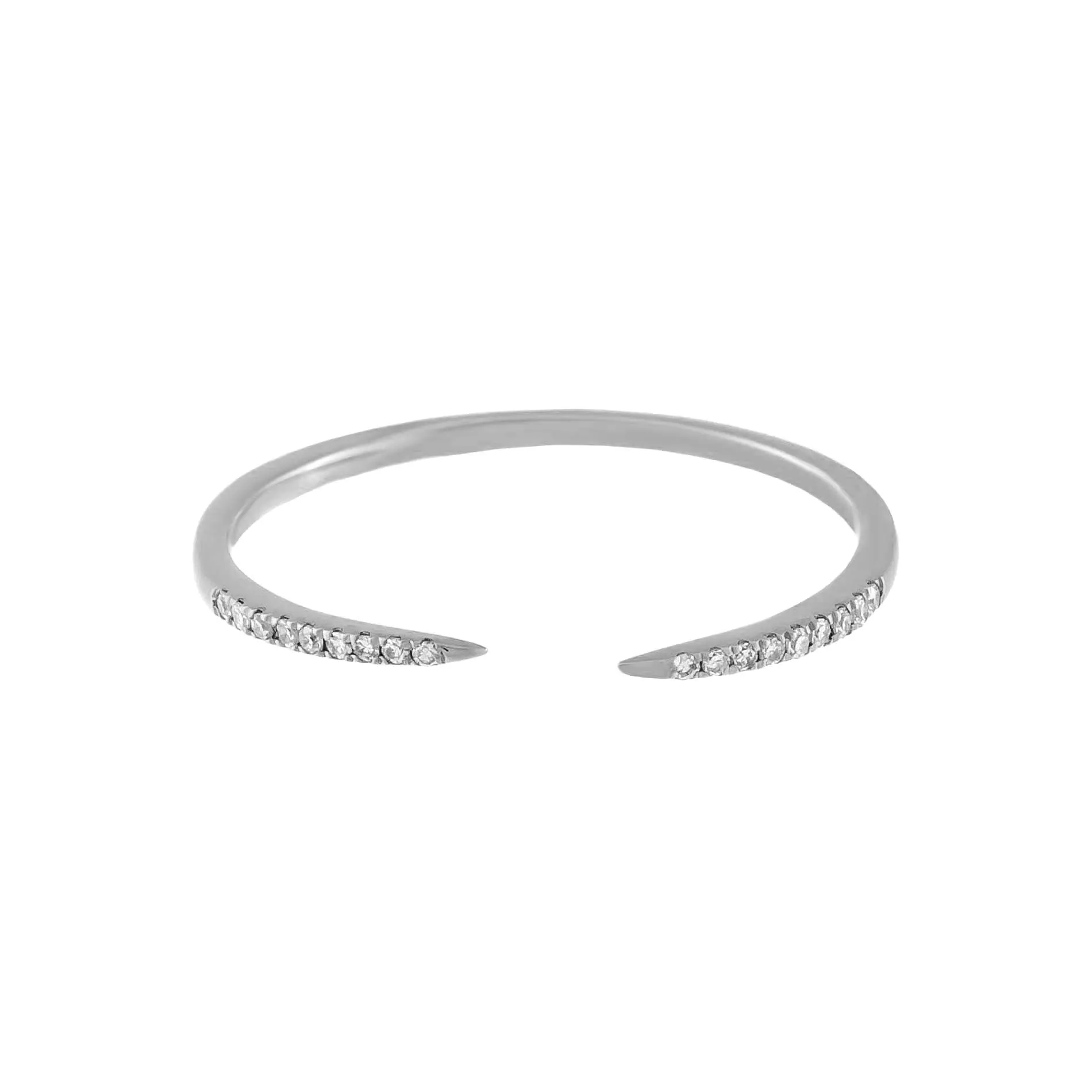 Diamond Thin Claw Ring 14K sold by Adina Eden's product image thumbnail 3