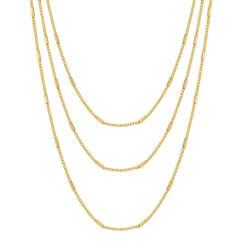 Cylinder Chain Necklace sold by Adina Eden's