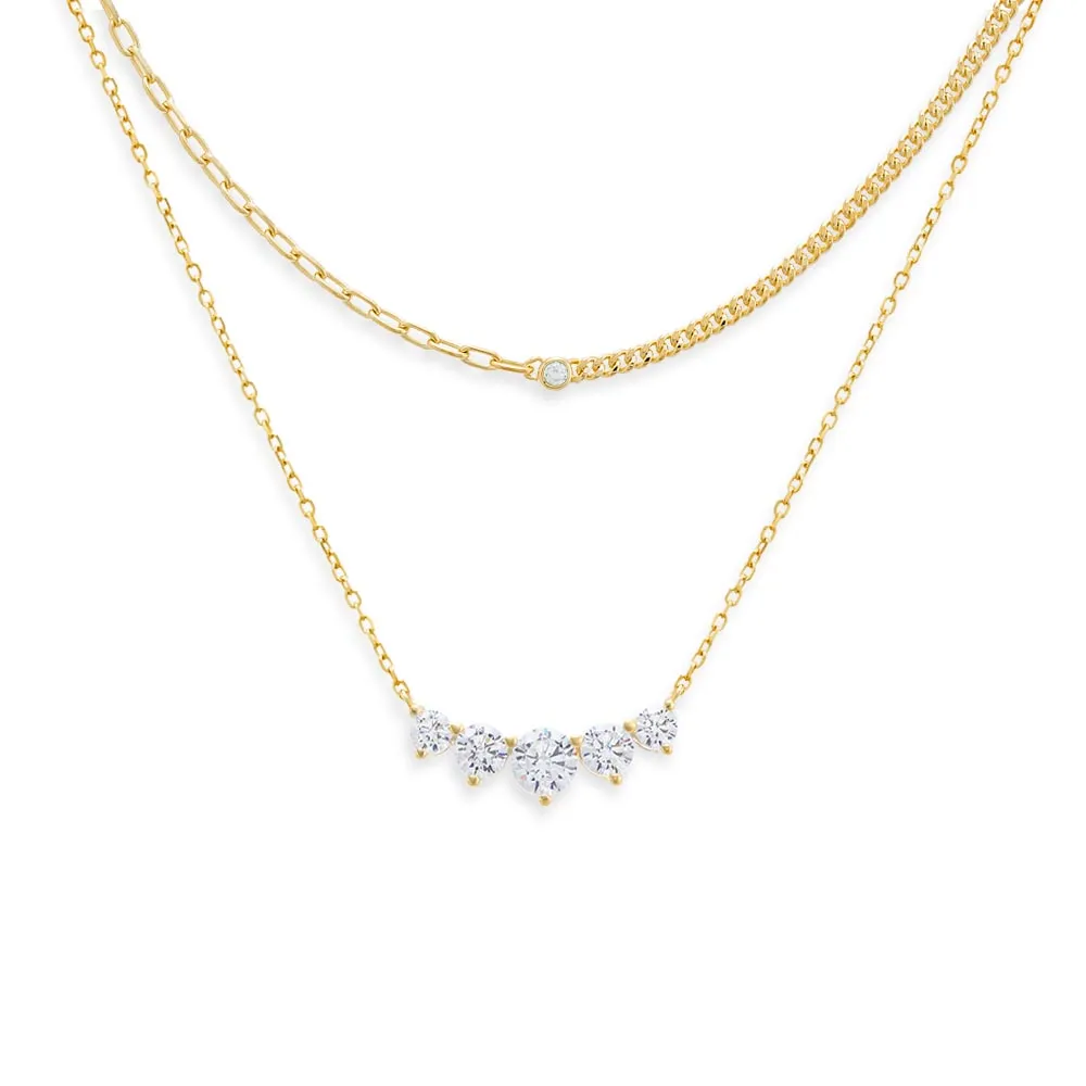 Colored CZ Necklace Combo Set sold by Adina Eden's