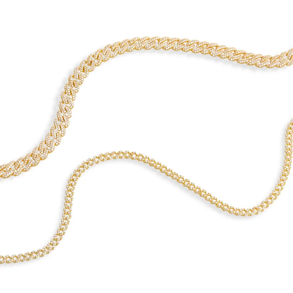 Pavé Double Chain Link Combo Set sold by Adina Eden's product image thumbnail 5