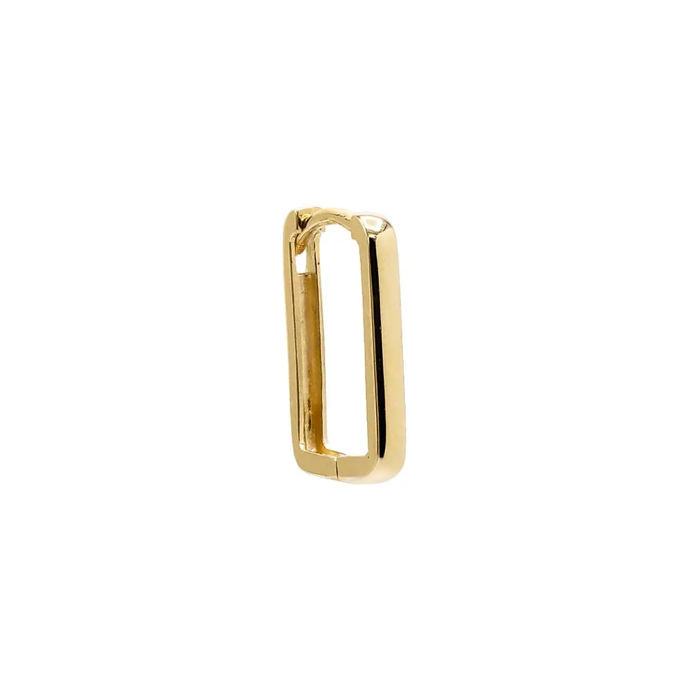 Solid Square Huggie Earring 14K sold by Adina Eden's product image thumbnail 3