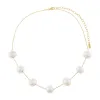Floating Pearl Chain Necklace sold by Adina Eden's