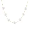 Floating Pearl Chain Necklace sold by Adina Eden's