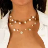 Floating Pearl Chain Necklace sold by Adina Eden's