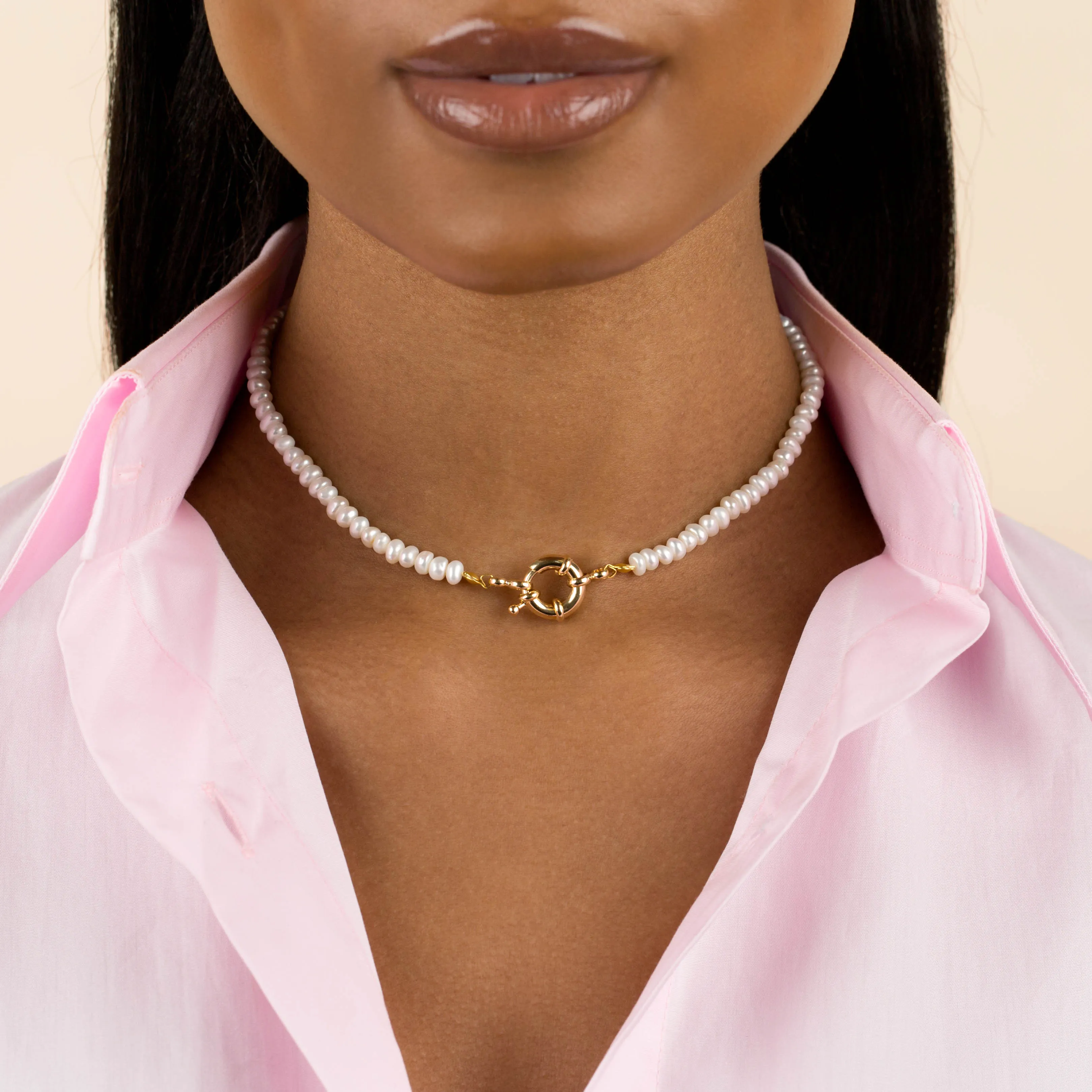 Pearl Toggle Choker sold by Adina Eden's product image thumbnail 2