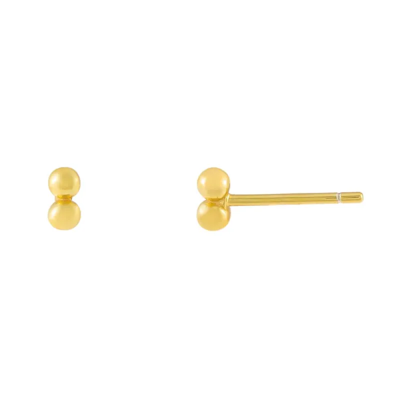 Double Ball Stud Earring sold by Adina Eden's