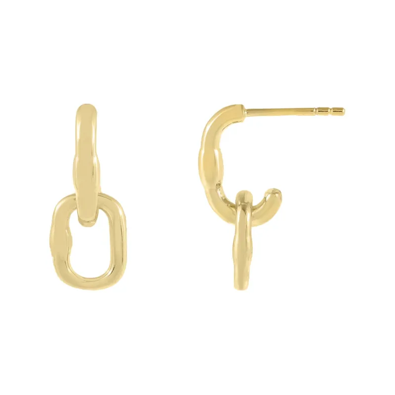 Chunky Link Drop Earring sold by Adina Eden's