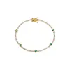 Colored CZ Solitaire Accented Tennis Bracelet sold by Adina Eden's