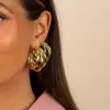 Solid Triple Hollow Hoop Earring sold by Adina Eden's