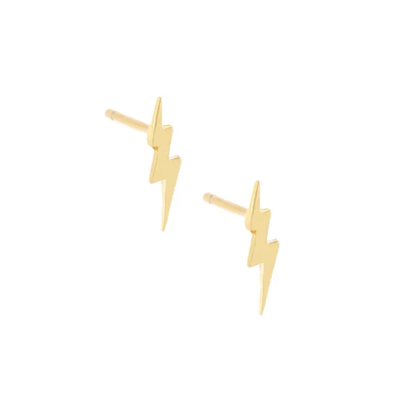 Solid Lightning Stud Earring sold by Adina Eden's