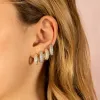 Chunky Pavé Huggie Earring sold by Adina Eden's