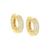 Chunky Pavé Huggie Earring sold by Adina Eden's