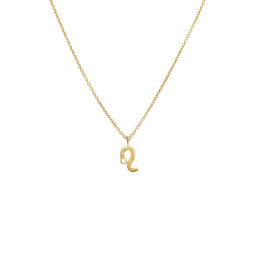 Solid Zodiac Necklace 14K sold by Adina Eden's product image thumbnail 3