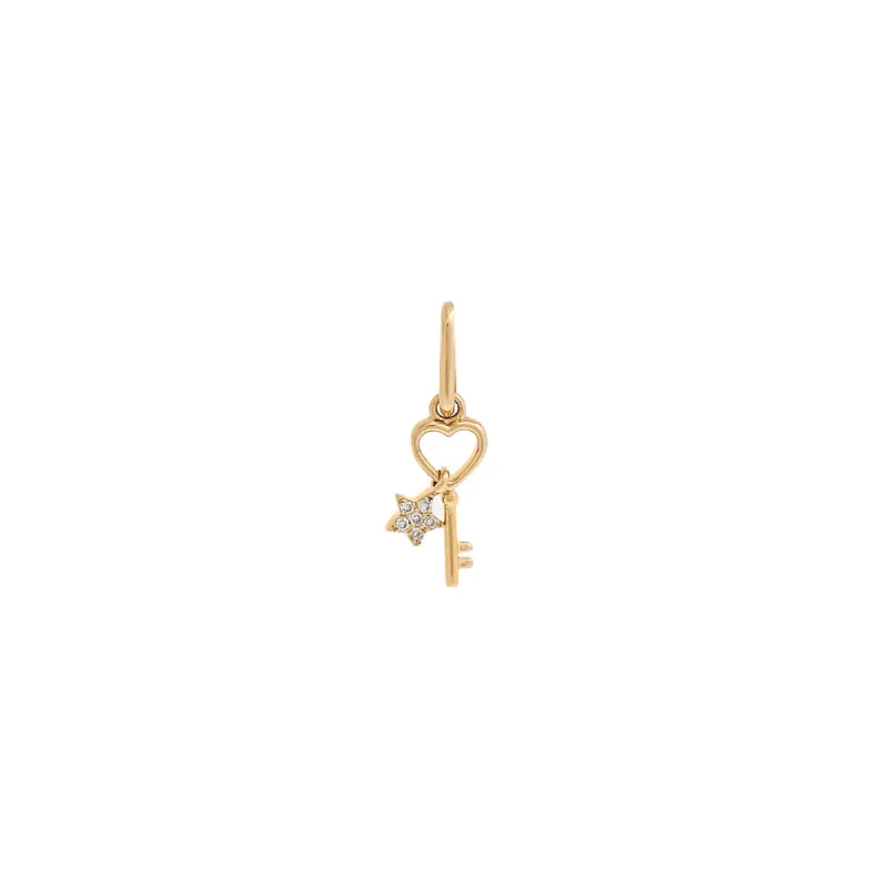 Tiny Diamond Trinket Charm 14K sold by Adina Eden's