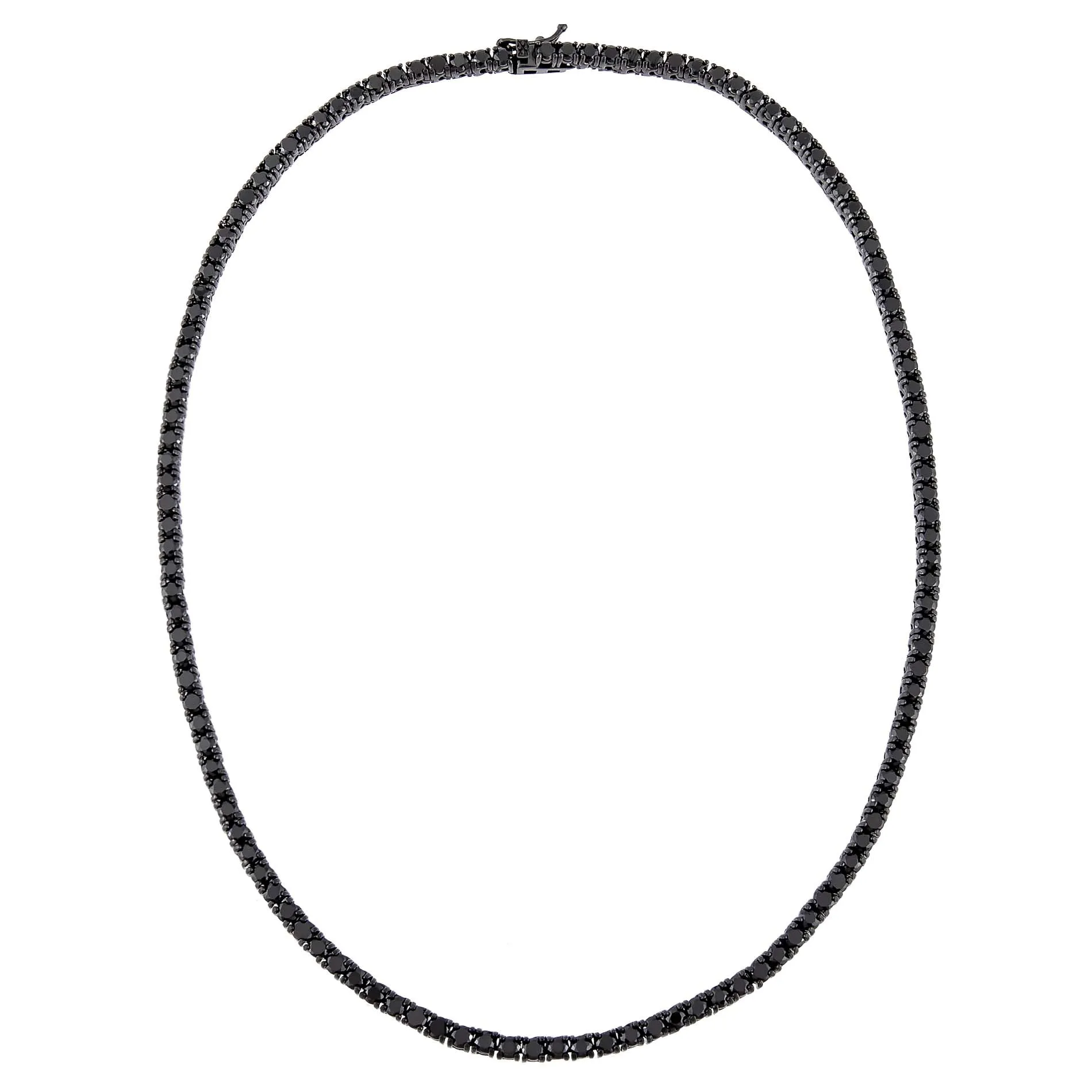 Onyx Tennis Necklace sold by Adina Eden's product image thumbnail 3