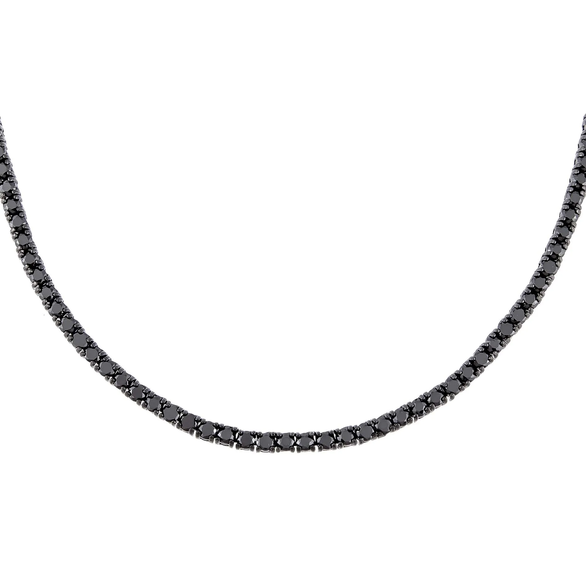 Onyx Tennis Necklace sold by Adina Eden's