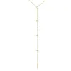 Multi Pearl Link Lariat Necklace sold by Adina Eden's
