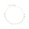 Multi CZ Shape Bezel Shaker Necklace sold by Adina Eden's