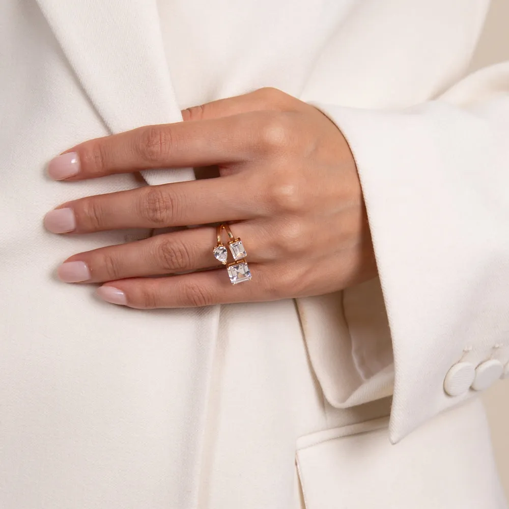 Multishape Open Stone Ring sold by Adina Eden's product image thumbnail 2