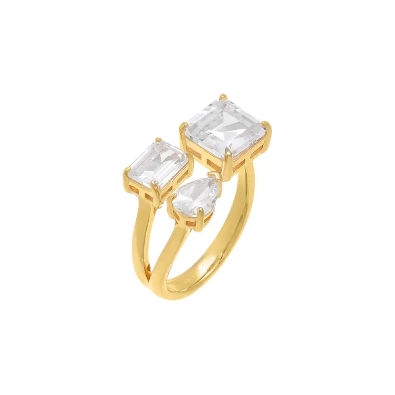 Multishape Open Stone Ring sold by Adina Eden's