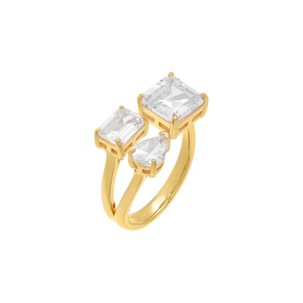 Multishape Open Stone Ring sold by Adina Eden's