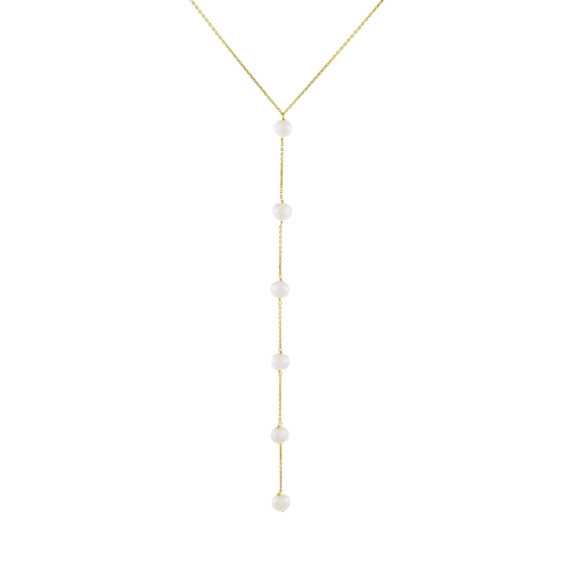 Multi Pearl Lariat sold by Adina Eden's