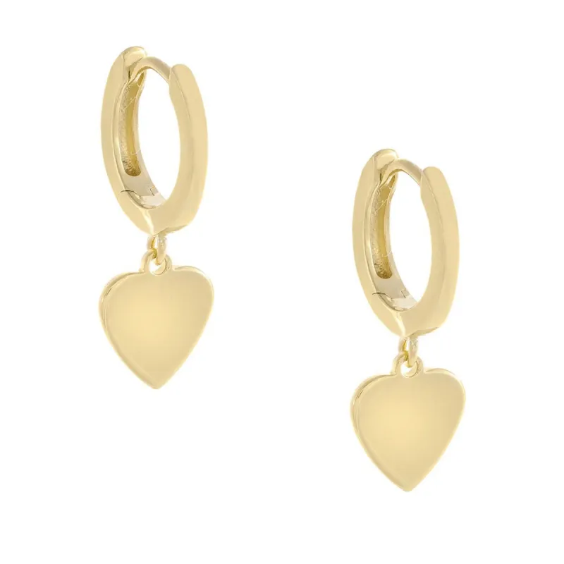 Heart Huggie Earring sold by Adina Eden's