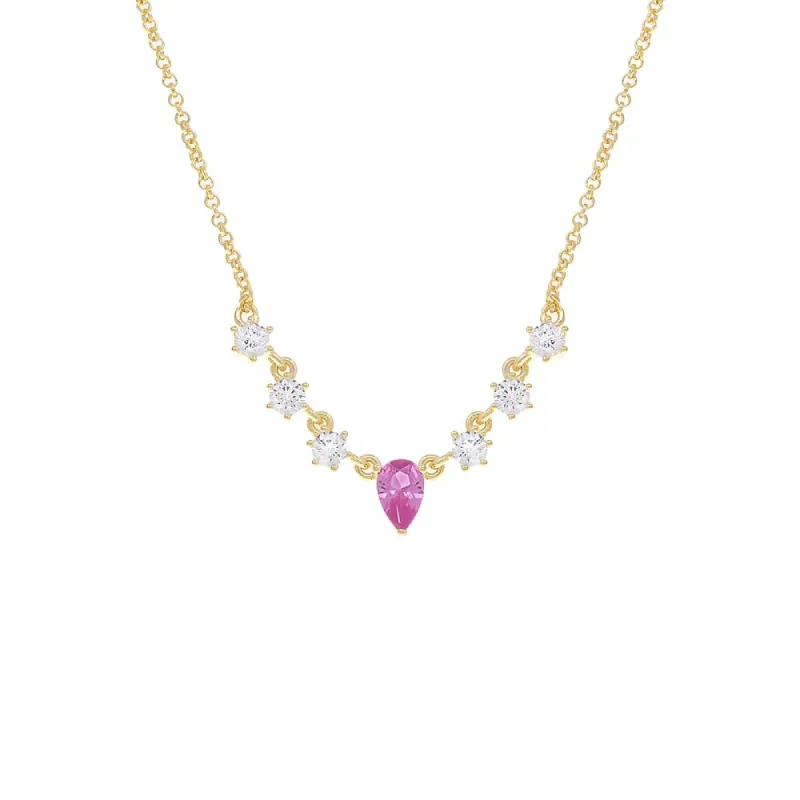 Cluster Teardrop Necklace sold by Adina Eden's