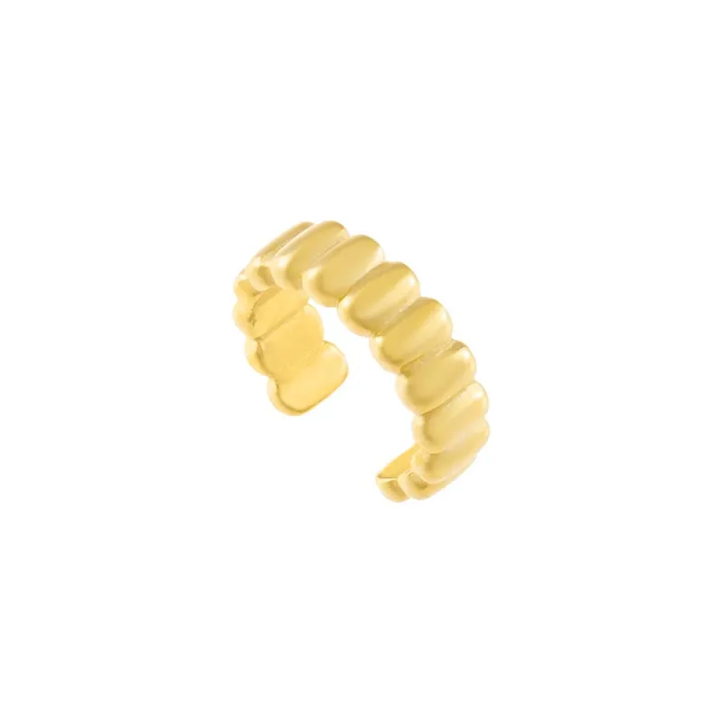 Solid Ribbed Ear Cuff sold by Adina Eden's