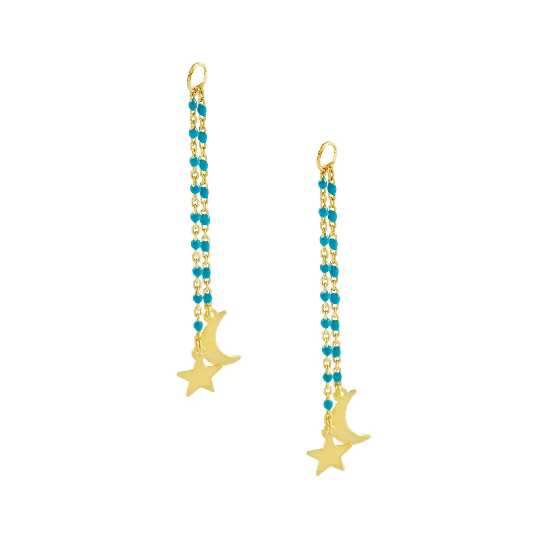 Celestial Enamel Beaded Earring Charm sold by Adina Eden's