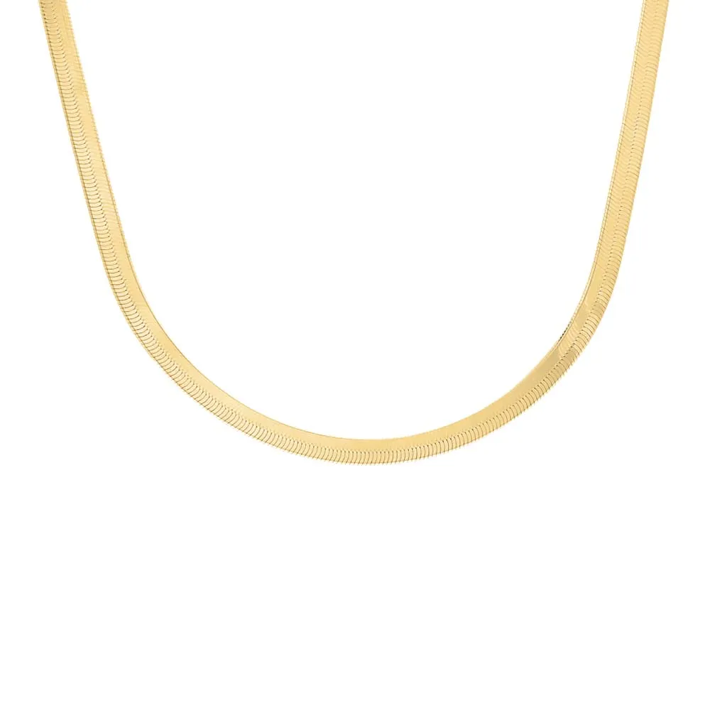 Herringbone Chain Necklace 14K sold by Adina Eden's product image thumbnail 4