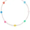 Neon Color Flower Pearl Necklace sold by Adina Eden's