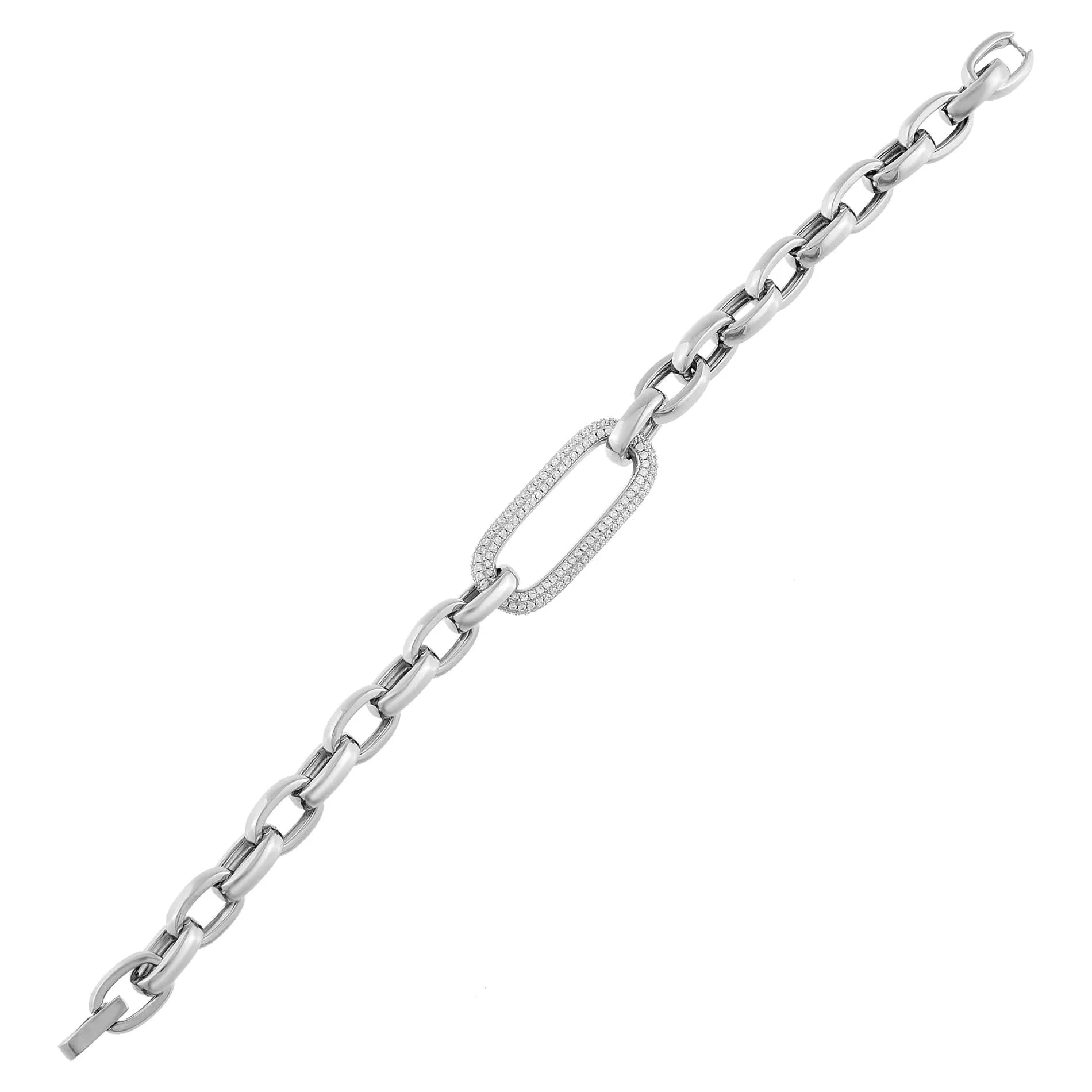 Pavé Statement Chain Bracelet sold by Adina Eden's product image thumbnail 2