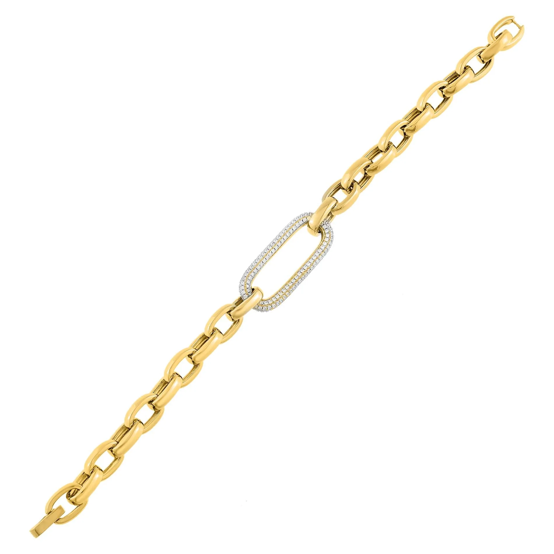 Pavé Statement Chain Bracelet sold by Adina Eden's