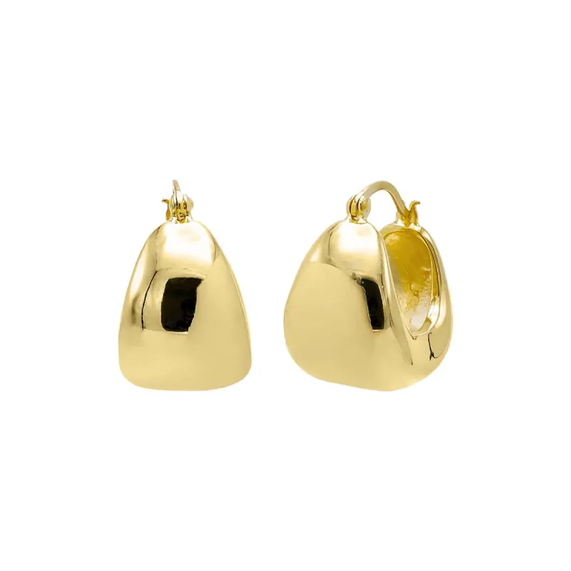 Solid Wide Hoop Earring sold by Adina Eden's
