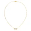 Diamond Open Link Necklace 14K sold by Adina Eden's