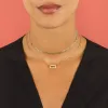 Diamond Open Link Necklace 14K sold by Adina Eden's