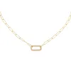 Diamond Open Link Necklace 14K sold by Adina Eden's
