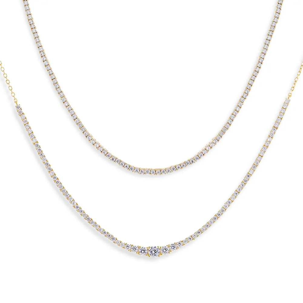 Perfectly Tennis Necklace Combo Set sold by Adina Eden's