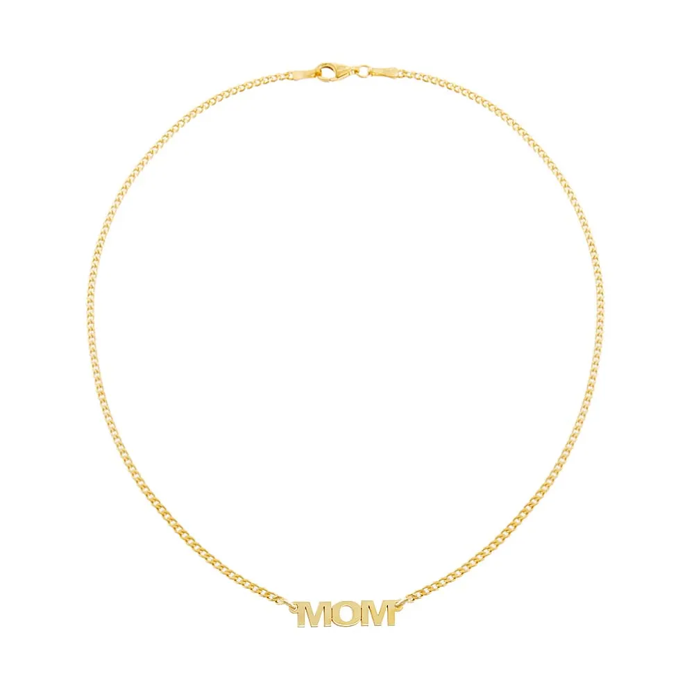 MOM Mini Nameplate Choker sold by Adina Eden's product image thumbnail 3