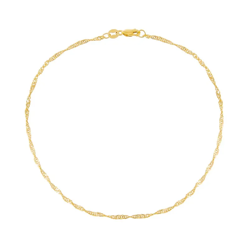Singapore Chain Anklet 14K sold by Adina Eden's
