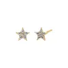 Tiny Pave Star Stud Earring 14K sold by Adina Eden's