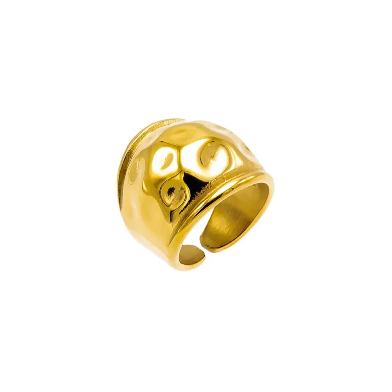 Super Wide Textured Statement Ring sold by Adina Eden's