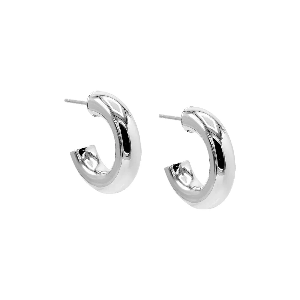 Chunky Hollow Hoop Earring sold by Adina Eden's product image thumbnail 4