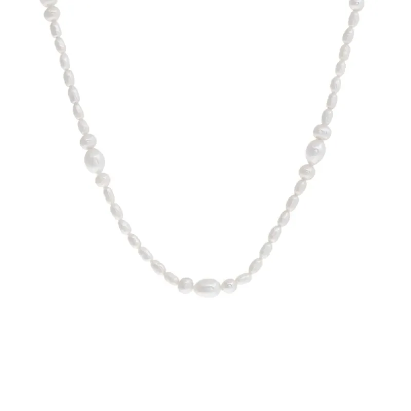 Pearl Multi Cluster Necklace sold by Adina Eden's