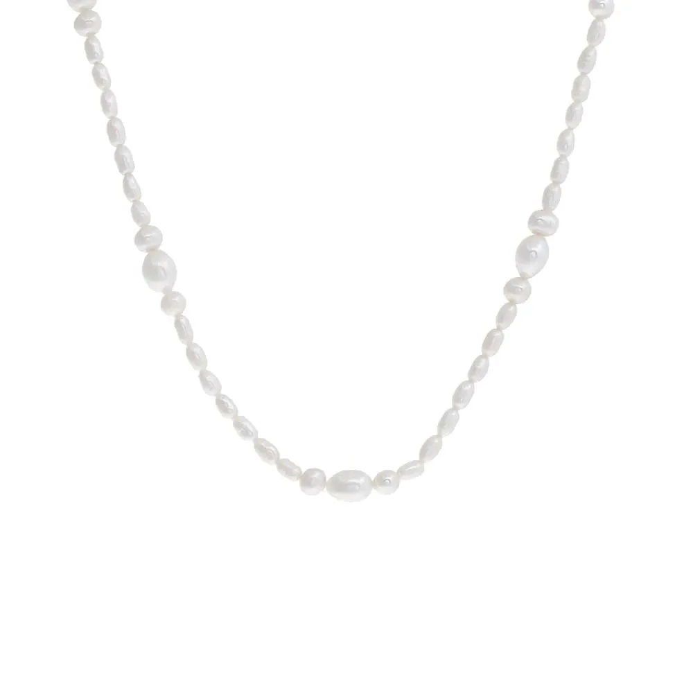 Pearl Multi Cluster Necklace sold by Adina Eden's