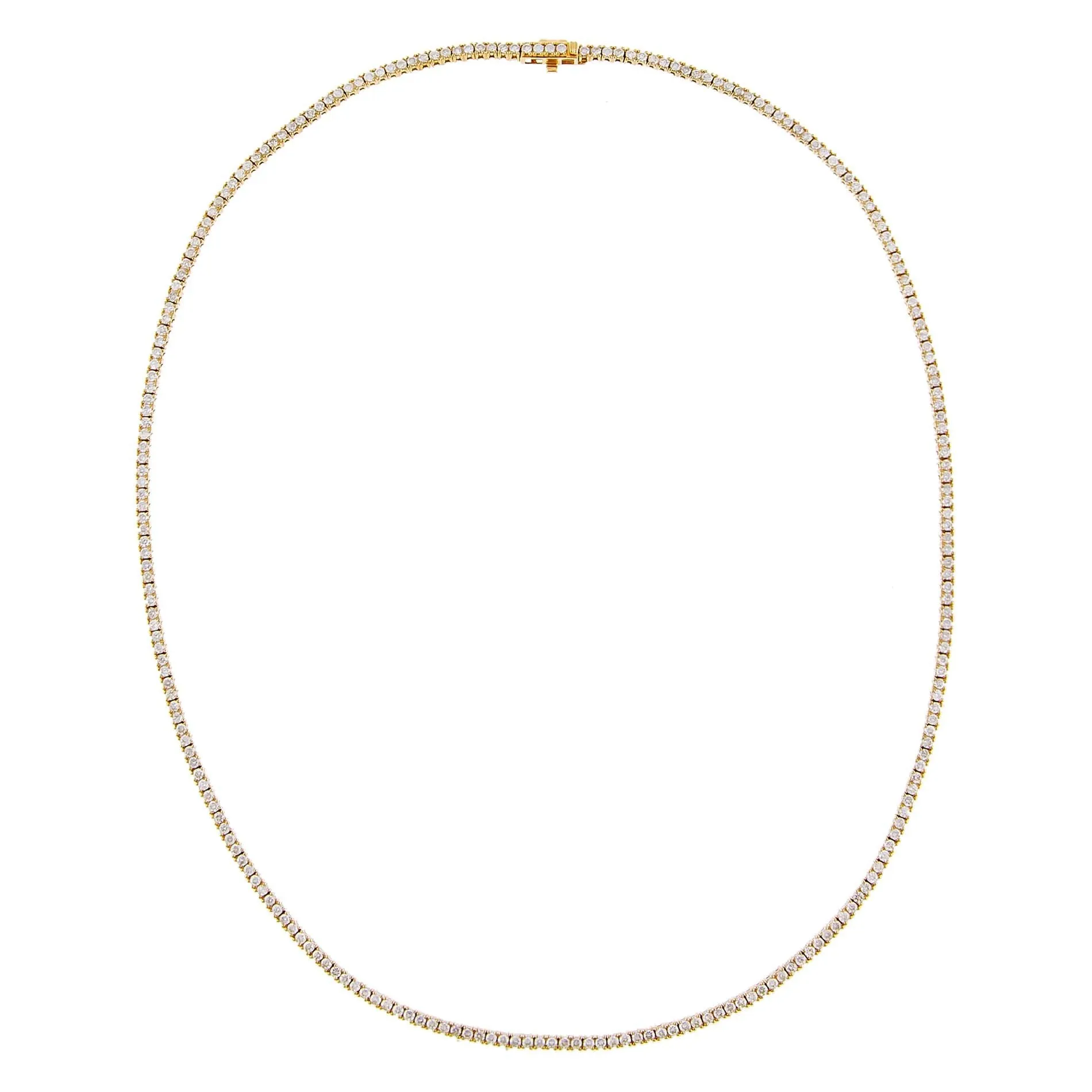 Classic Diamond Tennis Necklace 14K sold by Adina Eden's product image thumbnail 4