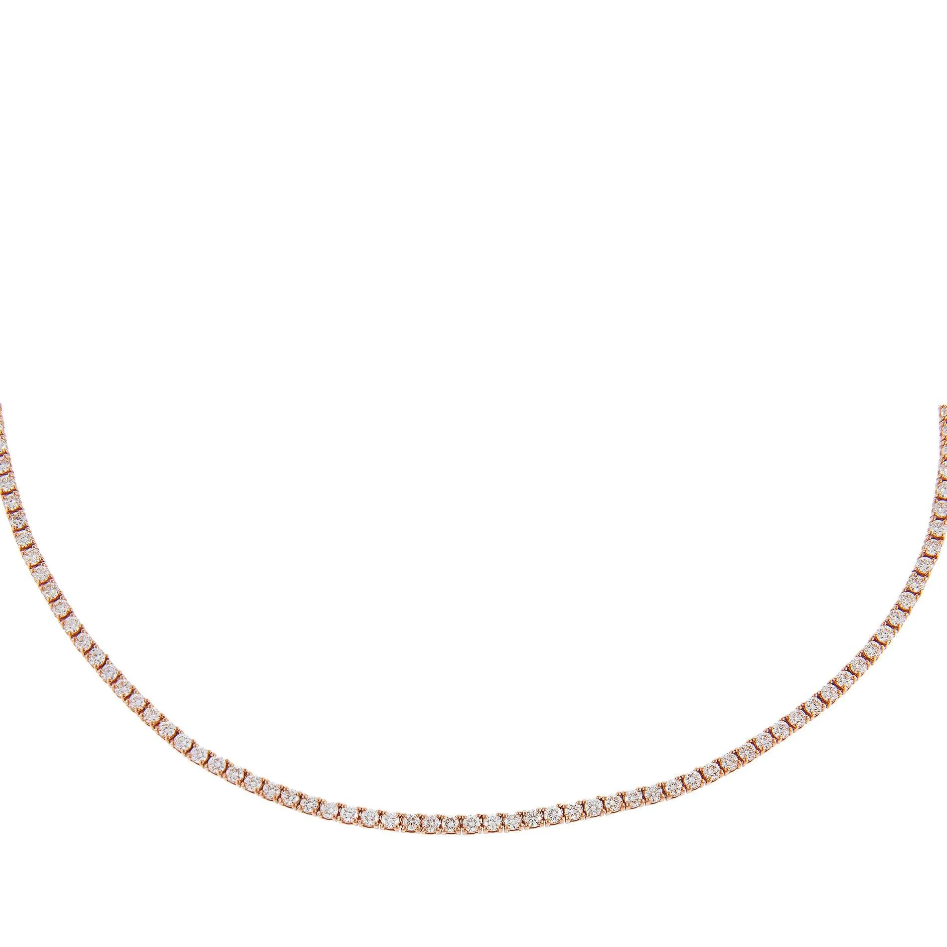 Classic Diamond Tennis Necklace 14K sold by Adina Eden's product image thumbnail 5