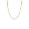 CZ Graduated Marquise Tennis Necklace sold by Adina Eden's