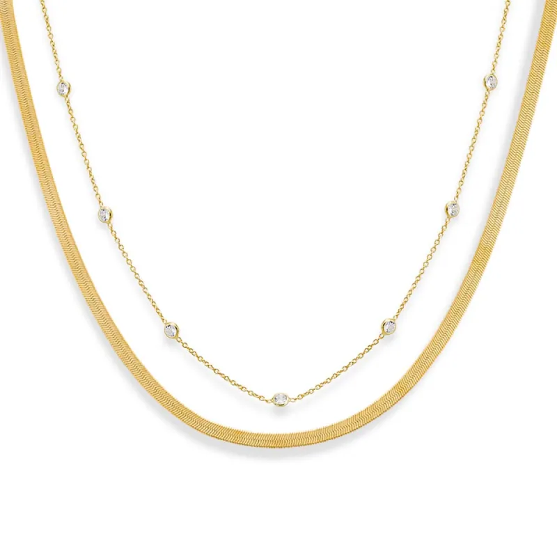 The "I’m Chilling" Necklace Combo Set sold by Adina Eden's